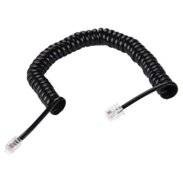 24AWG RJ11 Telephone Cable PVC Jacket 1M 1.5M Black White