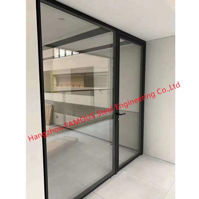 Parede de separação móvel de vidro Cunstomized do escritório interior moderno