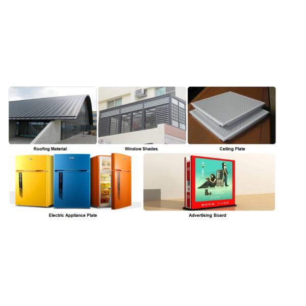 Gauge 0.68mm thickness polyester color coated aluminum sheets for production Gutters