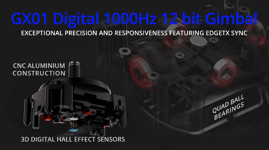RadioMaster GX12 Dual-Band Gemini-X Radio Controller M2 ELRS Remote Control Transmitter RC Drone FPV Flight Controller Parts