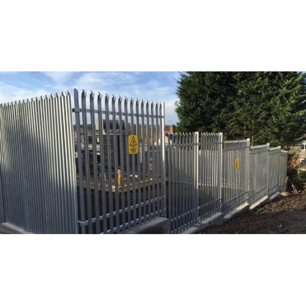 Палисад Q235 Европы одноточечный стальной ограждая высоту 2.0m для жилого