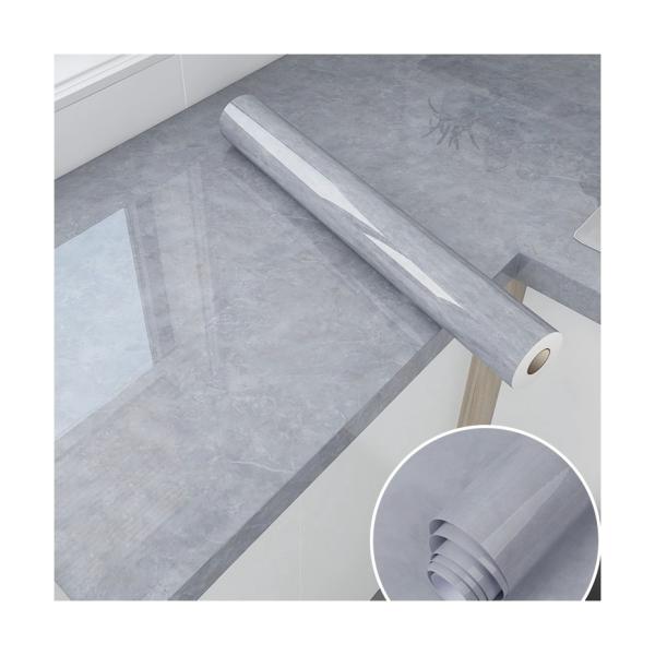 Marble Wallpaper Wall Covering Heat Insulation Luxury Self-Adhesive 3D Stone Marble Vinyl Waterproof Paper for Bathrooms