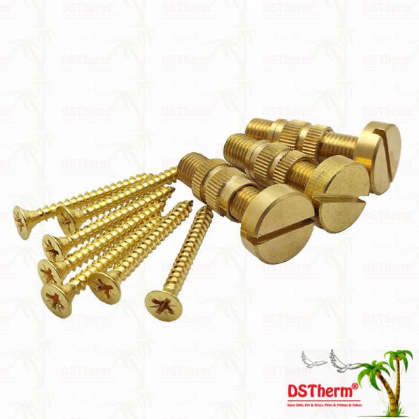 Customized Copper Bolts Brass Bolt Corrosion resistant / Processability