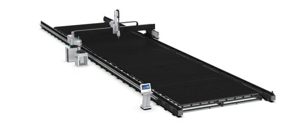 High Speed Gantry Fiber Laser Machine Large Steel Working Processing Range Cuttng K Bevel V bevel