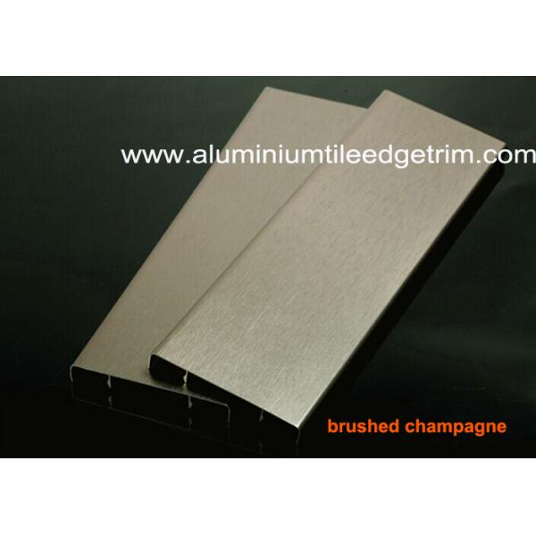 Durable Brushed Aluminium Skirting Perth / Board 60mm Height House Decoration