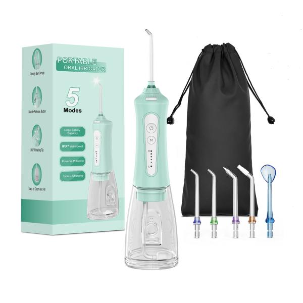 300ml Ipx7 Electric Water Flosser Teeth Cleaning Portable Oral Irrigator 21W