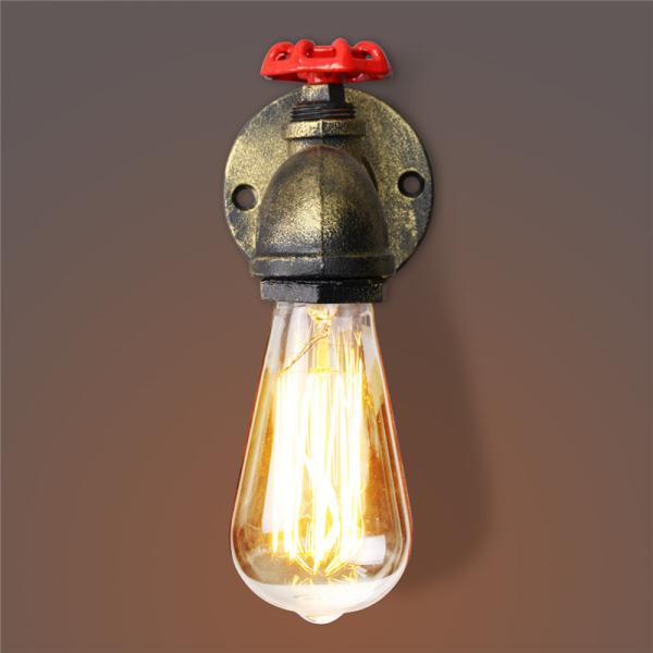 Vintage Retro Rustic Water pipe wall light for Dining room Bar Coffee Shop (WH-VR-02）