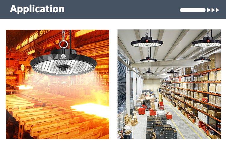 Zigbee Dimmable 200W 5000K UFO LED High Bay Light with Motion Sensor for Industrial Use