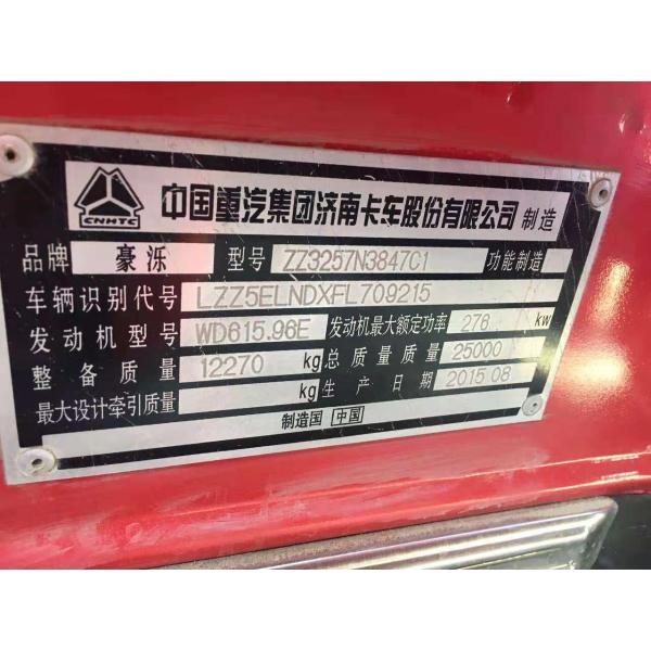 Constructions Used Heavy Duty Trucks , Used Truck Dump 6x4 LHD / RHD Model