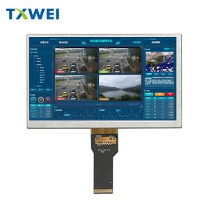 Customized 7-inch horizontal screen 1024 * 600 security display LVDS interface 650 brightness