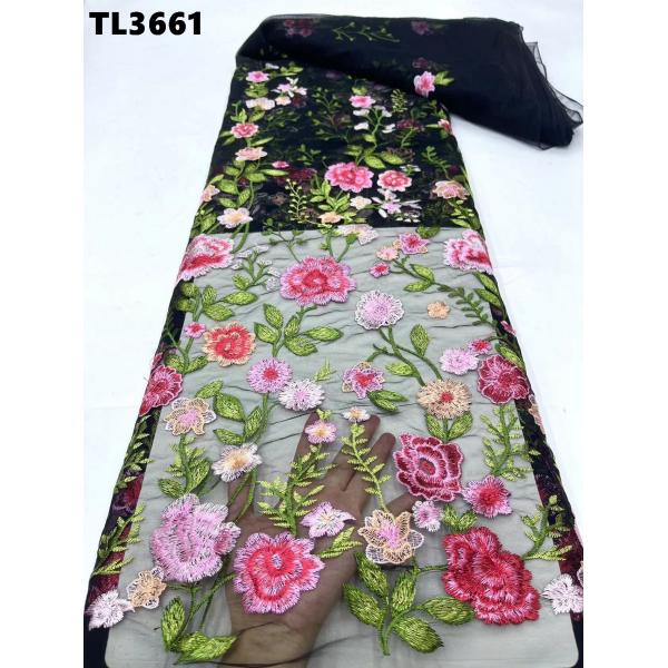 Wholesale price  tulle lace african lace fabric for women clothing wedding dress embroidery fabric french  white sequins lace