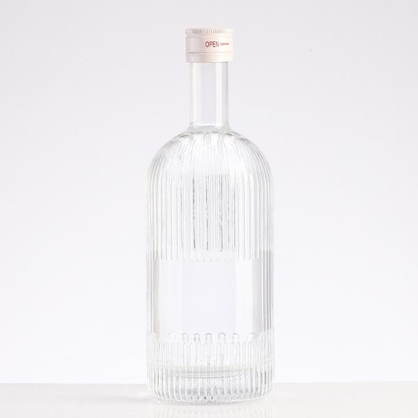 Logotipo personalizado Artesanato exclusivo Garrafa de vinho transparente de 375ml 500ml 750ml
