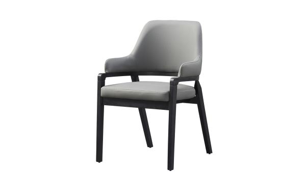 Streamlined Minimalist Solid Wood Dining Chairs With Arms