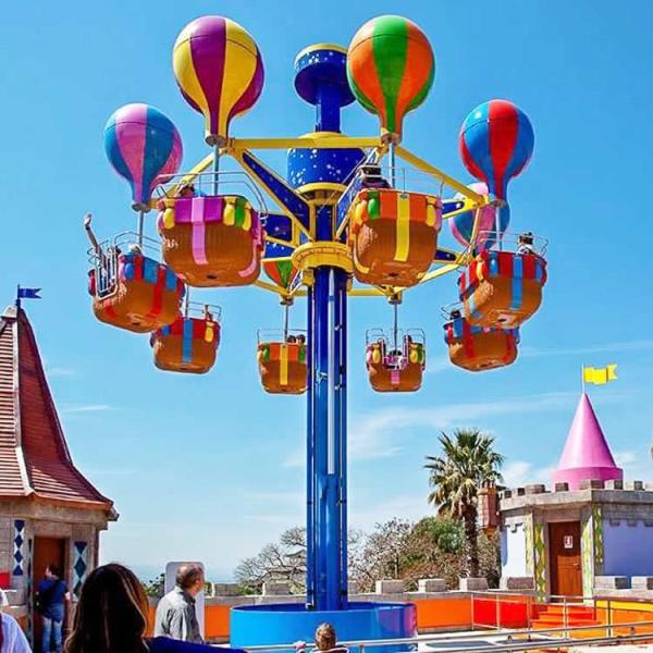 Thrilling Free Fall Tower Samba Drop Ride Lovely Jellyfish Shape