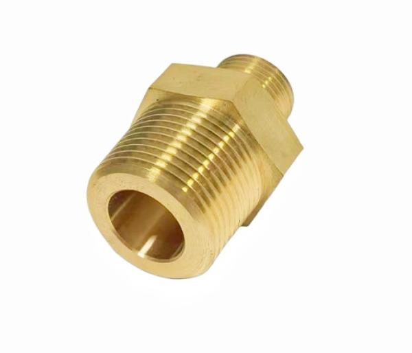 JIS ANSI Npt Hex Nipple Brass Pipe Fitting 1/2NPT X 1/2NPT Thread
