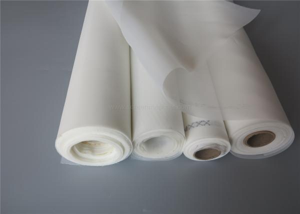 Acid Resistant Monofilament Nylon Filter Mesh Fabric White 115 CM Width For Filtering