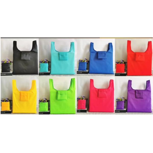 Bulk Foldable Shopping Bag Recyclable Polyester Lightweight Tote