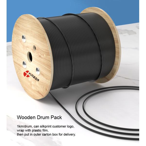 На открытом воздухе само- поддерживая посыльный G657A2 LSZH кабеля падения GJXFCH FTTH FRP стальной