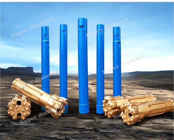 3 4 5 6 8 Down The Hole DTH Drill Hammers and Bits for Dia 155 190 mm Hole Range Mission60 / Cm60A Bit Shank Compatible
