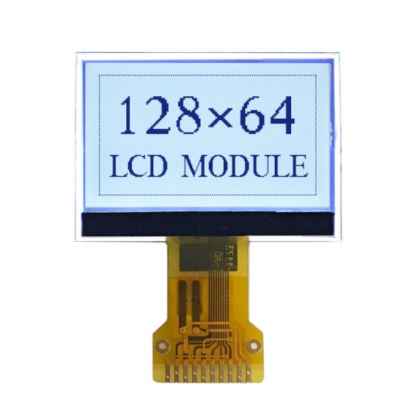 128x64 Graphic LCD Display with FSTN Mode for Consumer Electronics and Medical Devices