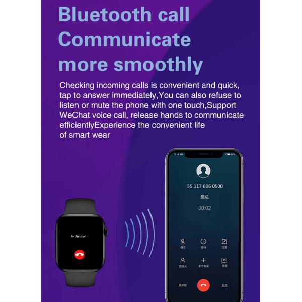 умные экран касания Bluetooth браслета 1,69 тарифа сердца 200mAh полный 5,1