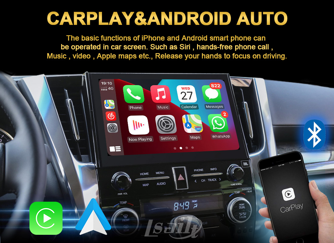 4+64GB CarPlay/интерфейс андроида включили HEMA, NetFlix Spotify для Alphard Toyota Camry