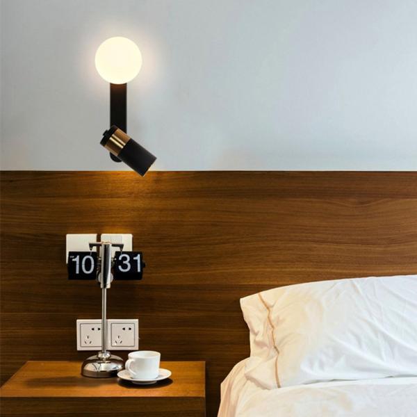 Bedroom Study Reading Lamp Headboard Wall Light Sconce Light Rotatable Metal Wall Lamp(WH-OR-143)