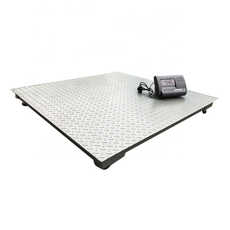 2000kg LED Display Industrial Digital Platform Floor Weighing Scale with OEM Customized Support and Design 1.2m*1.2m Size