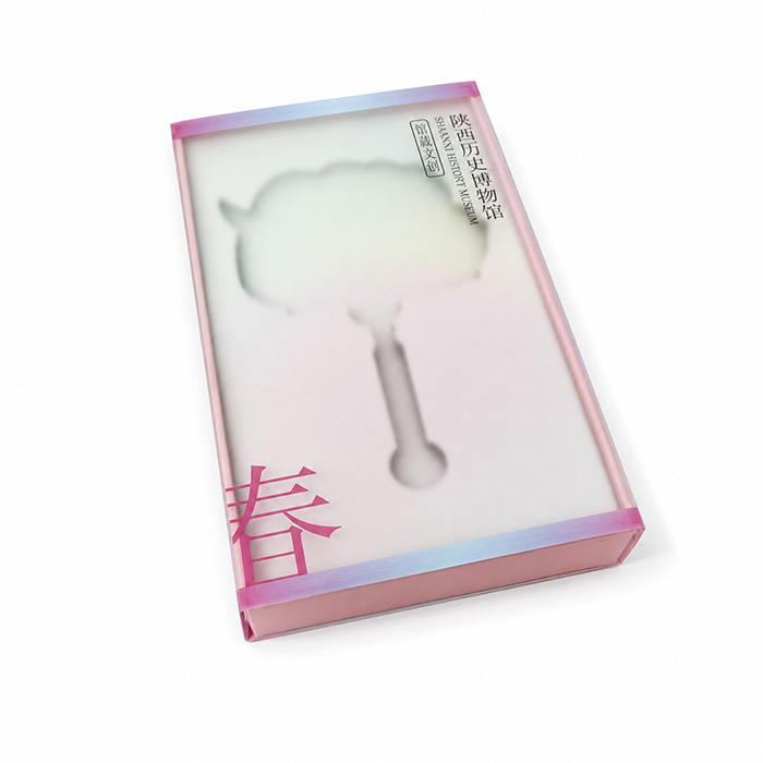 Soft Frosted PET Sleeve Custom Window Boxes Pearl Cotton Insert Packaging