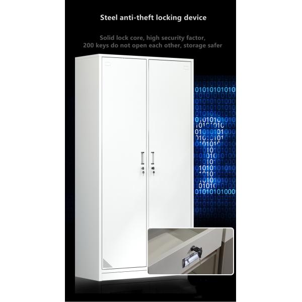 Knock Down Steel Double Door Locker Clothes Storage Rust Resistance