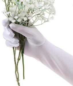 Long Finger Elbow Sun Protection Gloves Fashion White Wedding Prom Use