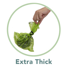 Earth Friendly 4 Rolls Refills Compostable Doggie Bag Poop,Super Thick And Leak-Proof corn starch compostable bio eco