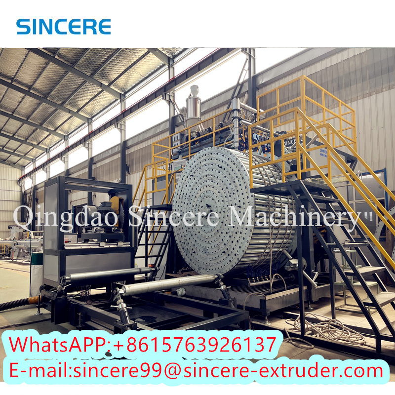 HDPE Plastic Spiral Hollow Wall Winding Pipe Machine