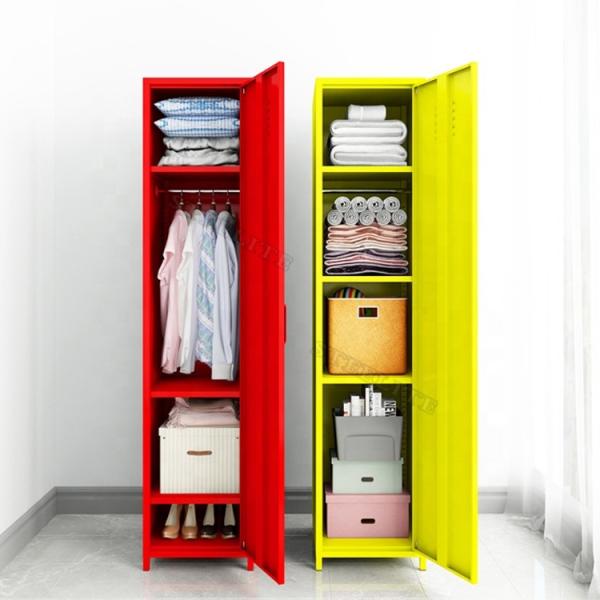 Height 1700mm Metal Single Door Locker For Kids Living Room Bed Room Office