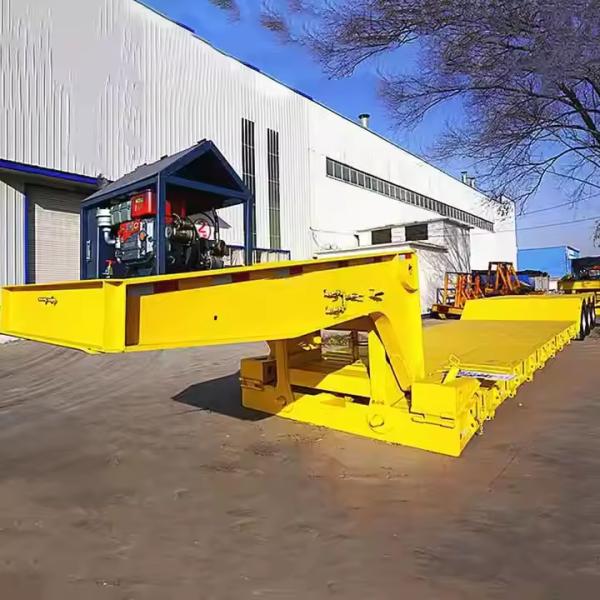 High Tensile Steel 3 Axles 80 Ton Detachable Gooseneck Lowboy Trailer