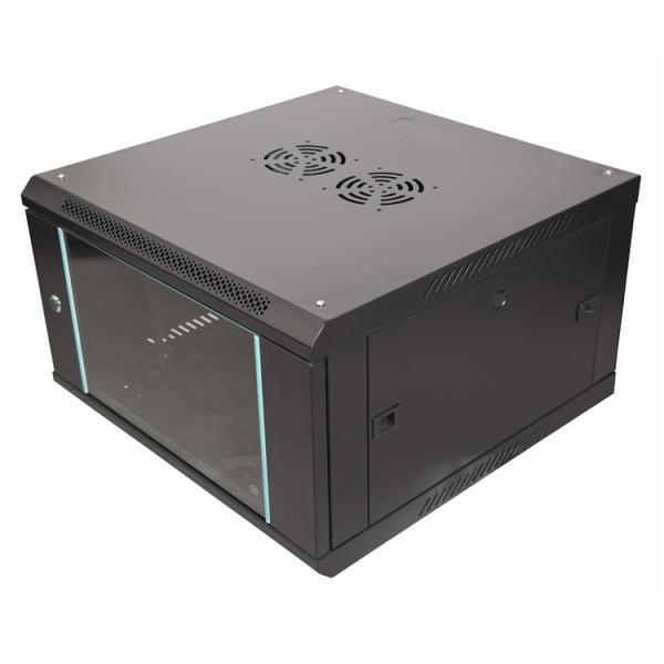 600mm Depth Wall Cabinet 6U Server Rack with Toughened Glass Door or Mesh Door Stock