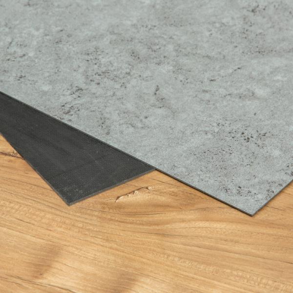 Flame Retardant Solid Luxury Vinyl Tile Flooring Stone Look Environmental Protection