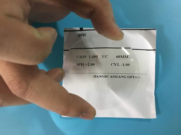 CR39 Custom Prescription Lenses Without Coating 1.499 Refractive Index