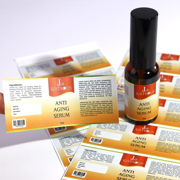 Waterproof Beauty Daily Chemical Products Logo Adhesive Sticker for Laundry Detergent Packaging