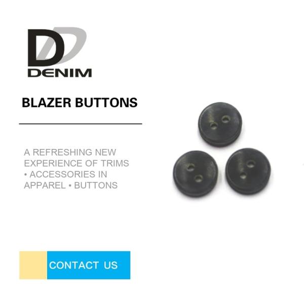Grey Resin Fancy Blazer Buttons 4 furos laváveis para a camisa