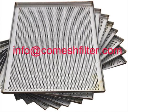 Customized Perforated Baking Trays For Drying Herb - Medicine , 460 X660 Mm Size
