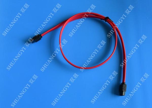 Red 18 Inch Custom SATA Data Cables SATA III 6.0 Gbps For Blue Ray DVD CD Drives