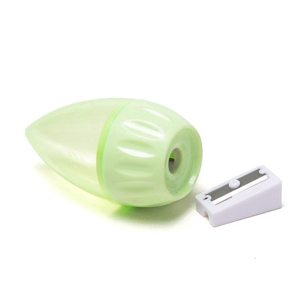 Silk Printing Oval School Pencil Sharpener Multi Color