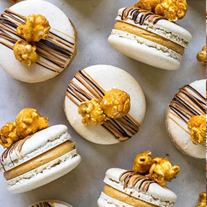 Белая пищевая крафтовая бумага пекарня печенье упаковка с PVC окном