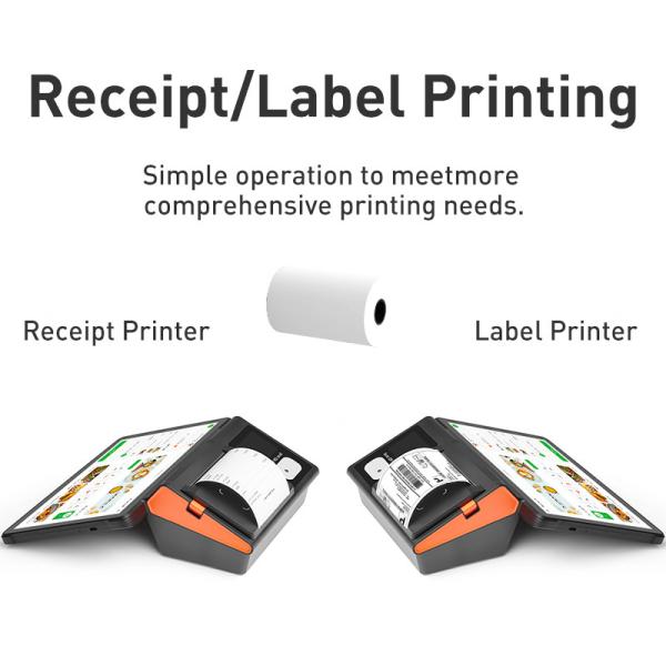 800*1280 IPS インセルディスプレイ解像度 2.4G/5G WIFI モジュール デスクトップ Android POS マシンのための完璧な組み合わせ