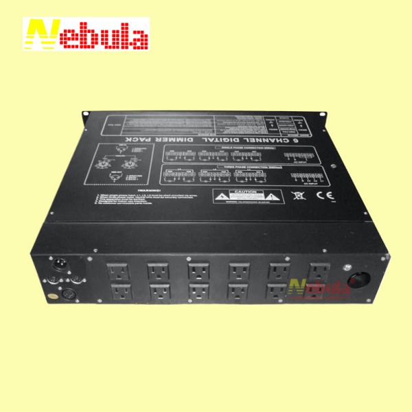 NEBULA 6CH Channel Digital DMX Dimmer Pack Power Distribution for Stage Lighting