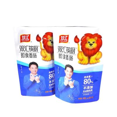Safety Good Quality Aluminum Plastic Food Packaging Stand Up Pouch Bag For Sausage
