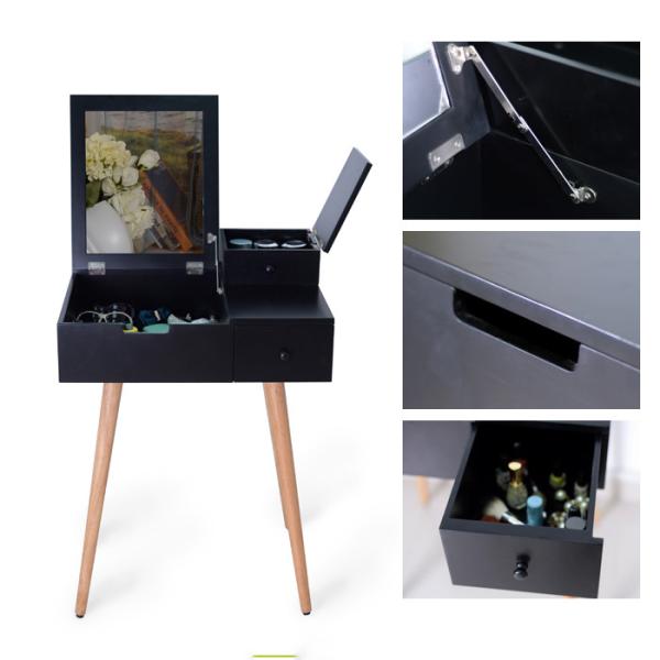 12.3kg 3mm Mirror Wooden Make Up Table Family Room Furnitures