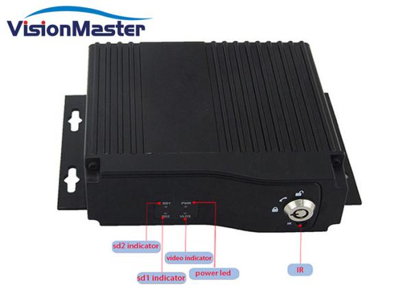 720P Truck / Ship 4G Mobile DVR With Sim Card Four Channels Customized Language