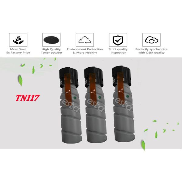 Copier Tn117 Konica Minolta Toner Bizhub 164 / 184 / 7718 / 215 / 195 / 235